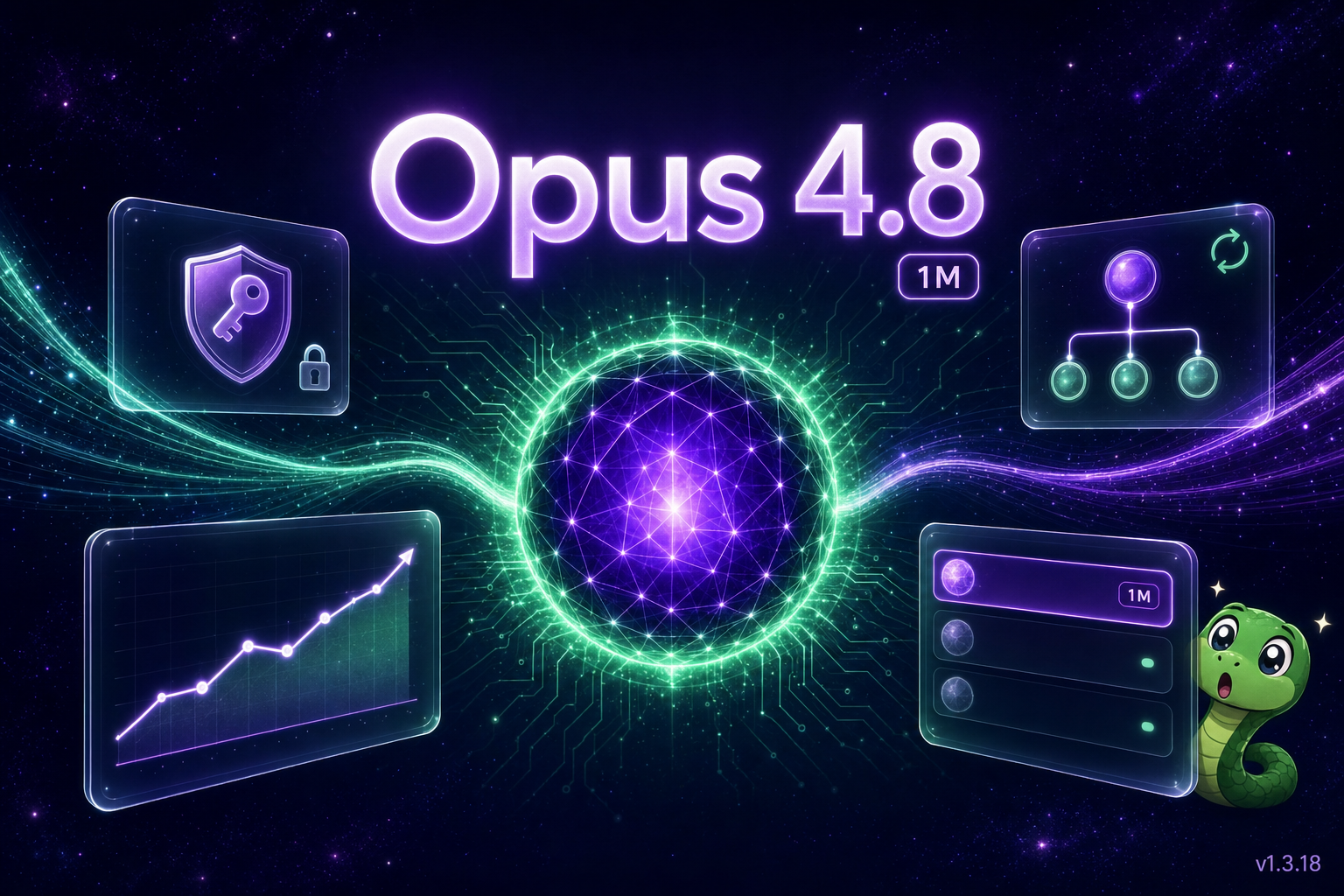Elements v1.3.18 リリースアイキャッチ — Opus 4.8 対応、セキュリティ・サブセッション・応答速度の改善を象徴